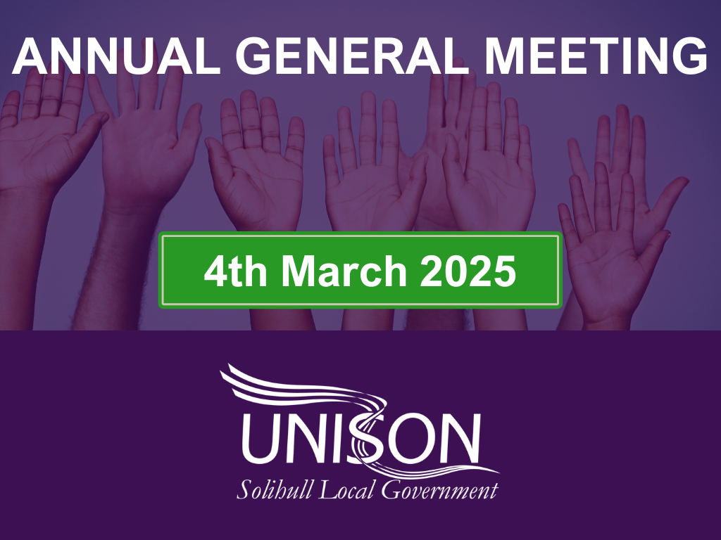 Annual General Meeting 4th March 2025 Solihull Unison